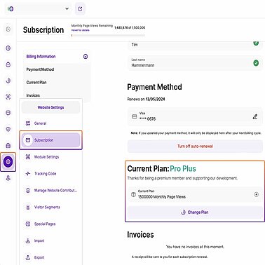 Verifying your domainlens subscription