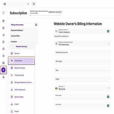 Changing Subscription
